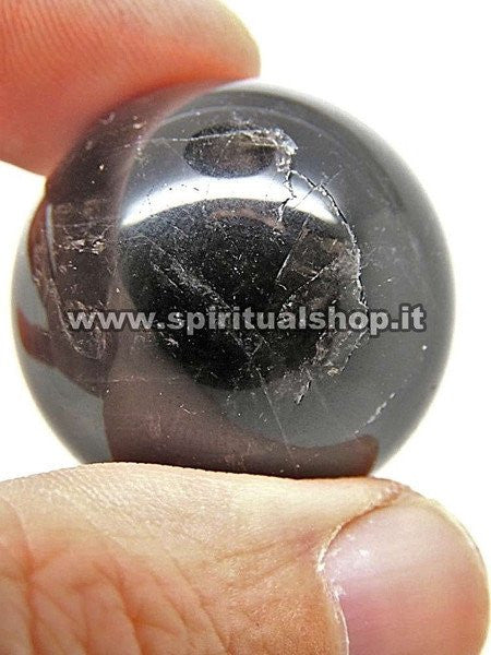 Sfera Quarzo Tibetano NERO Alta Quota Reiki Cristallo Terapia*