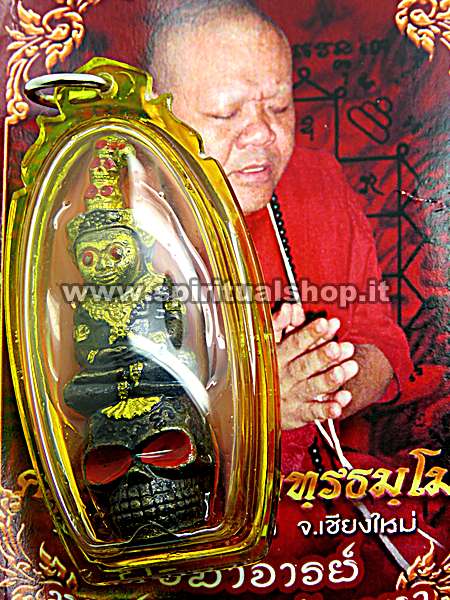 Re Phra NGang Faccia D'oro con Corona STRATOSFERICO UNICO PEZZO Per RICCHEZZA e SUCCESSI*
