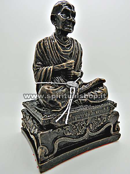 STATUA RELIQUA SACRA LP SOMDEJ TUAD da Blocco GIGANTESCO di LEK NAM PEE  con Timbro Tempio, Sigillo e Certificato Min. beni Thai! Entra e Leggi.