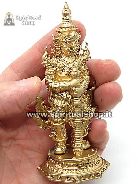 POTENTISSIMA STATUA ENERGIZZATA "GOLDEN WESSUWAN" PROTEGGI CASA o LAVORO da EVENTI NEGATIVI, BLOCCA MAGIA NERA FATTURE Porta PROSPERITA' dal Tempio Wat Bang Phra! (ULTIMA)*