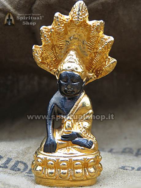Statuina di BUDDHA NAGA GOLDEN MASSIMA PROTEZIONE Per LUOGHI CASA, UFFICIO, MACCHINA e PERSONE (Unico Pezzo)*