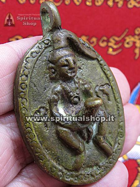 Talismano Thailandese POTENTE per Uomo Metalli Sacri Per ATTRARRE SESSO Femminile dal Tempio Wat Bang Phra (ULTIMO PEZZO!)*